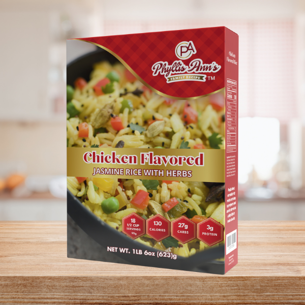 Delicious & Savory Phyllis Ann's Chicken Flavored Rice Order Now!