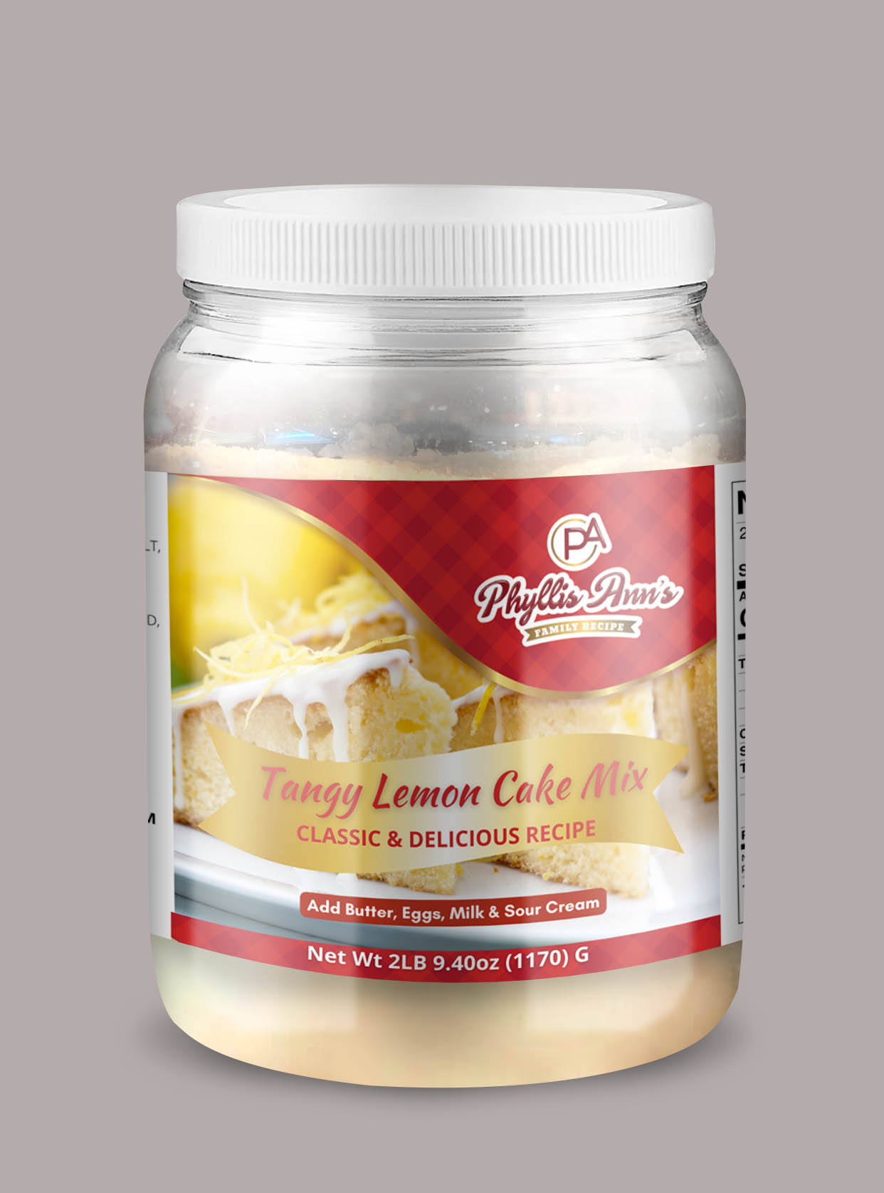 Lemon Cake Mix - thephyllisannbrand.com